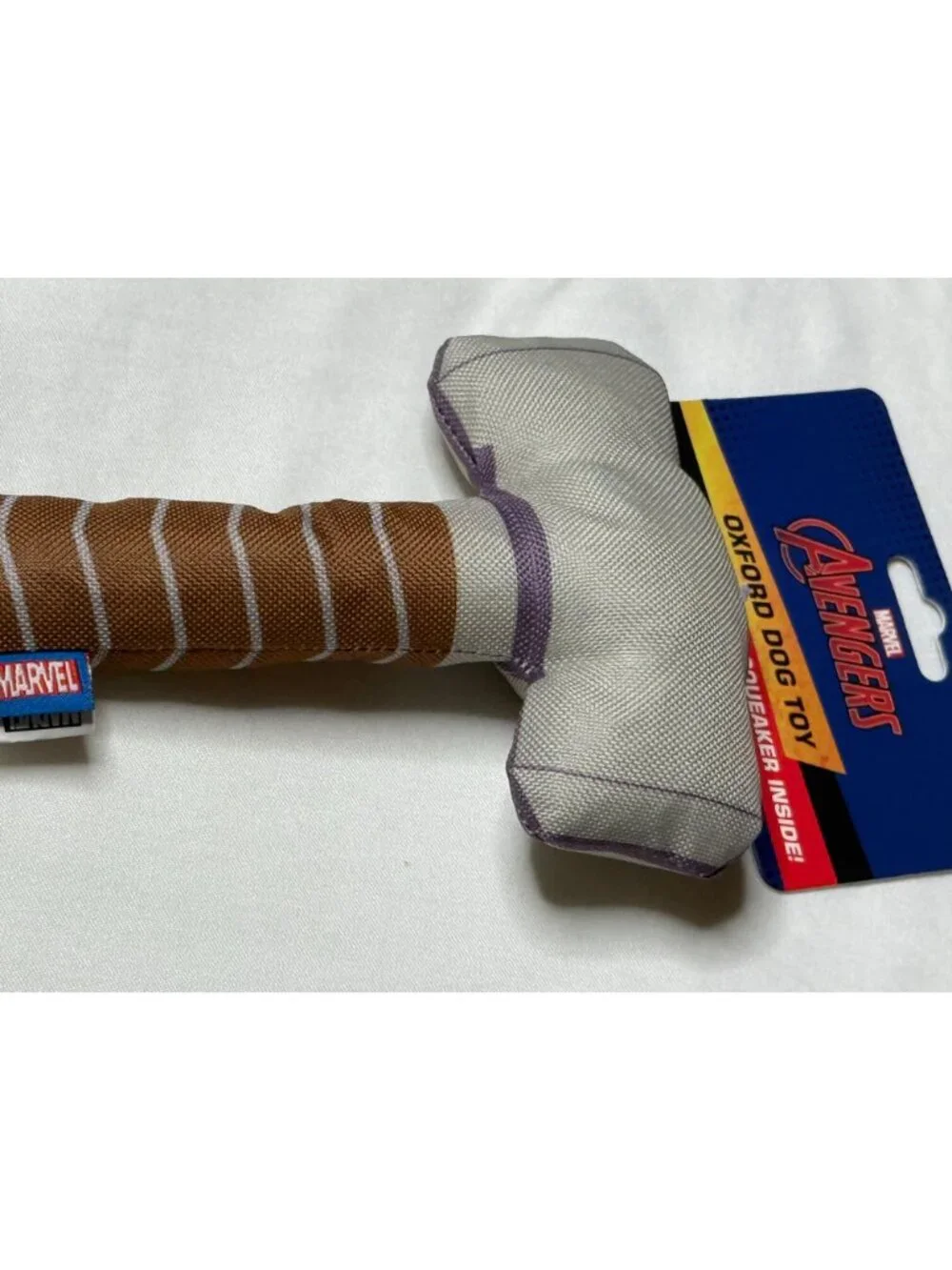 Marvel Thor Hammer Plush Dog Toy New